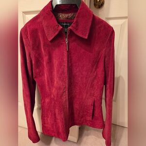 Vintage Colebrook Classics Red Leather Jacket Size Large